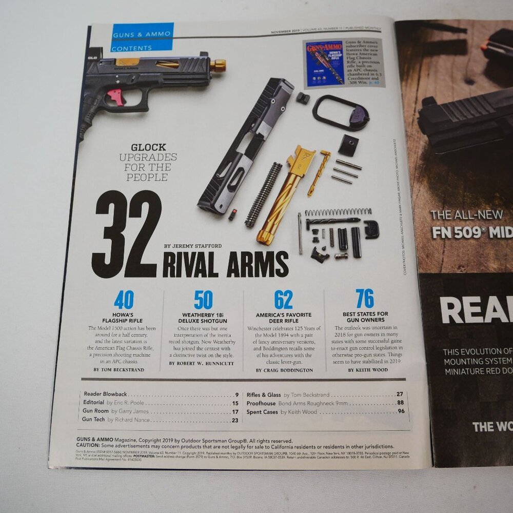 Guns & Ammo Magazine Assorted Lot Of 8 Issues from 2019-20 - Picture 9 of 16